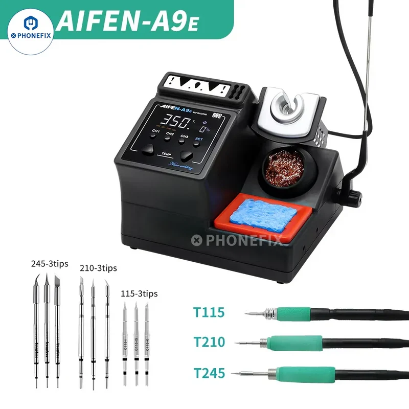 Station de soudage AIFEN A9E 160 W avec pointes de fer C210 C245 C115