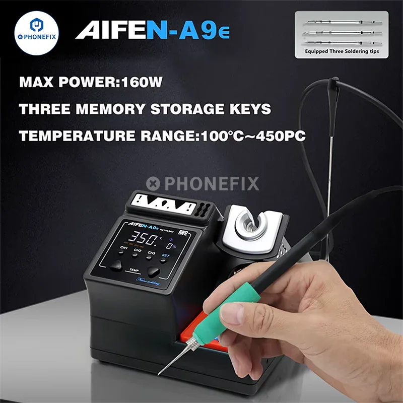 Station de soudage AIFEN A9E 160 W avec pointes de fer C210 C245 C115