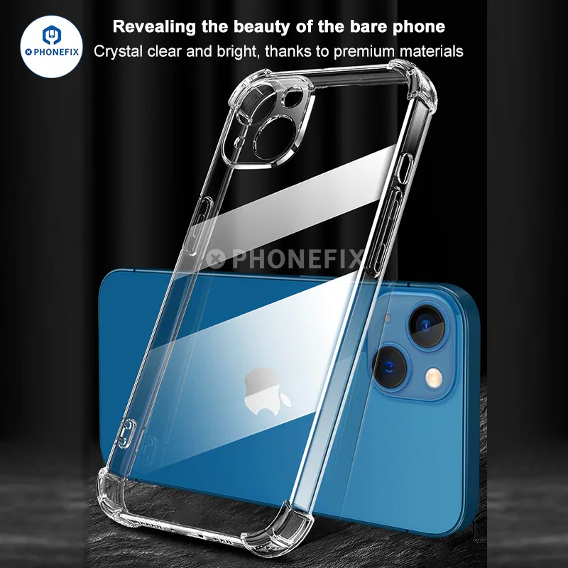 Coques en silicone TPU souple à couverture intégrale pour iPhone 12-16 Pro Max
