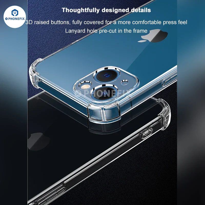 Coques en silicone TPU souple à couverture intégrale pour iPhone 12-16 Pro Max