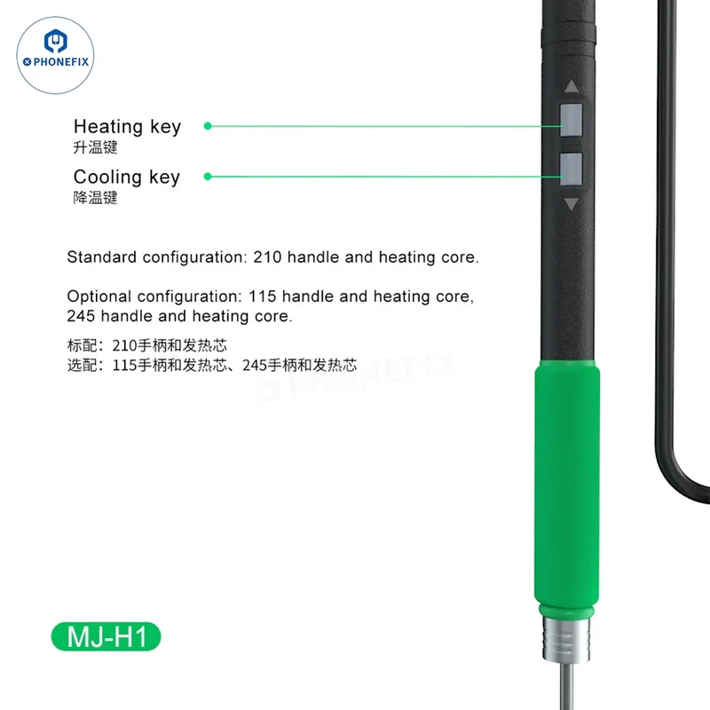 Station de soudage numérique MIJING H1 compatible avec les modèles T210, T115 et T245