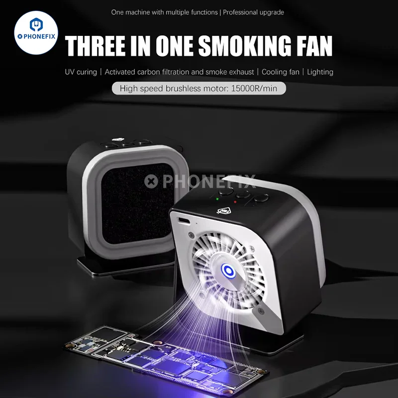 Ventilateur de refroidissement pour fumeur TBK-F001 avec lampe de séchage UV