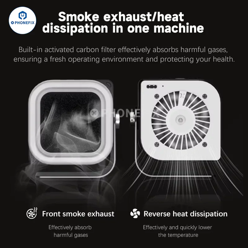 Ventilateur de refroidissement pour fumeur TBK-F001 avec lampe de séchage UV