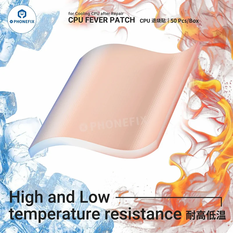 Pâte thermique pour refroidissement de circuits intégrés CPU Fever Patch 2UUL, feuille de cuivre