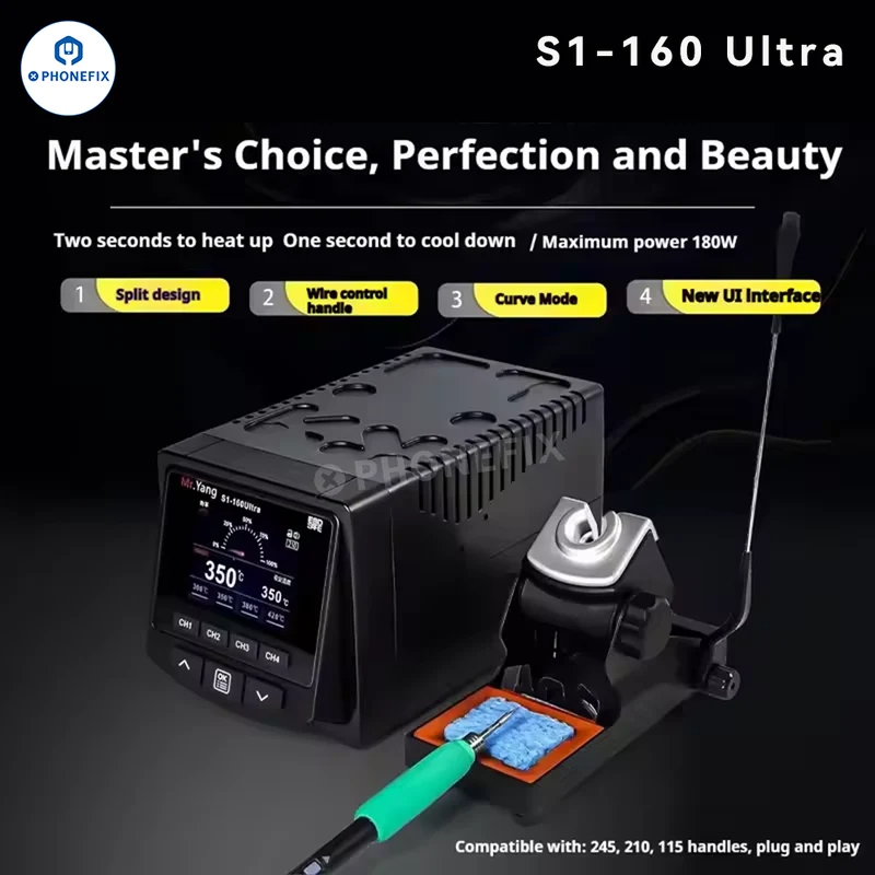 Station de soudage YCS S1-160W compatible avec les modèles T210, T115 et T245