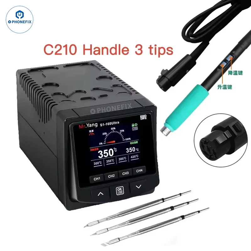 Station de soudage YCS S1-160W compatible avec les modèles T210, T115 et T245