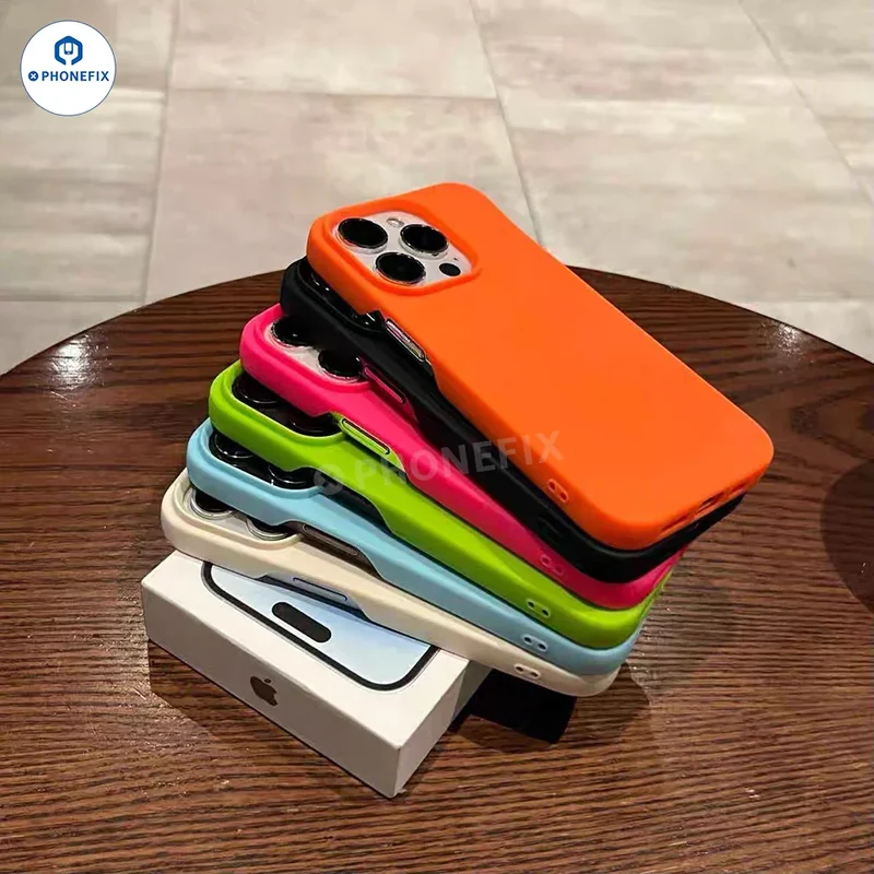 Coque transparente en silicone TPU avec MagSafe pour iPhone 16 Pro Max