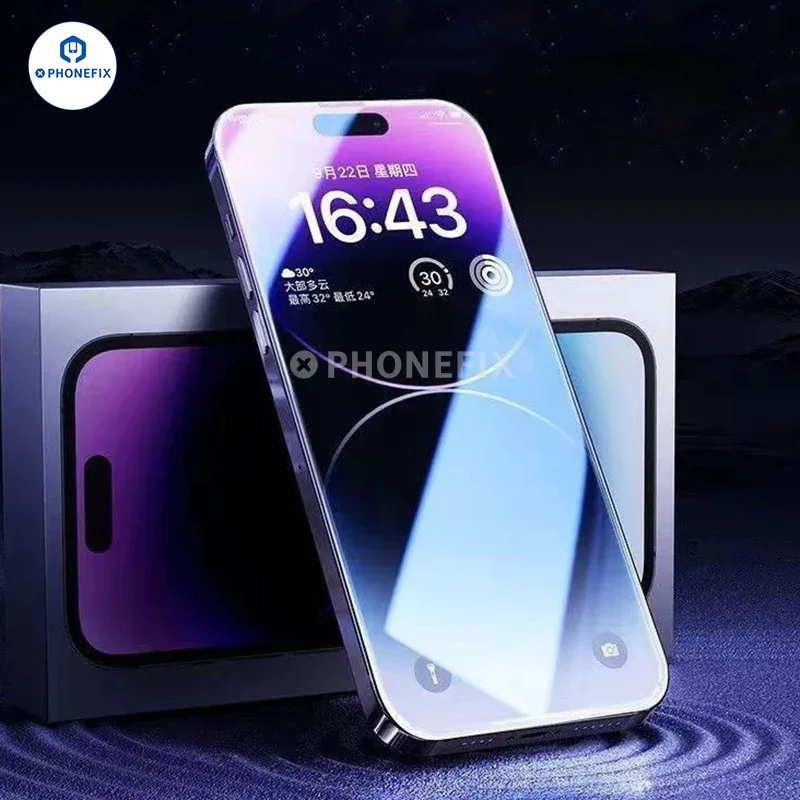 Film en verre trempé antidéflagrant pour iPhone 15/16 Pro Max