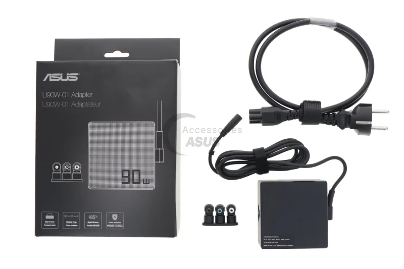 CHARGEUR ASUS MULTI EMBOUTS 90W Noir