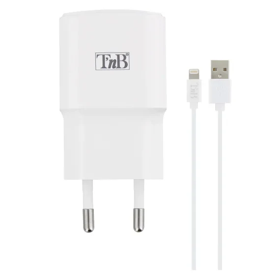 Pack de charge secteur 1 USB 12W + câble Lightning Blanc