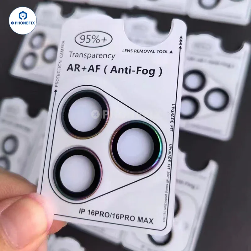 Film de protection pour objectif d'appareil photo AR pour iPhone 16 Plus et 16 Pro Max