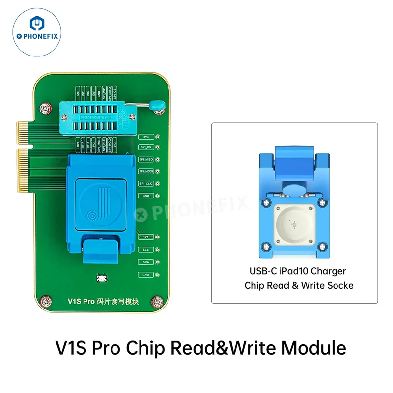 Puce de chargeur USB-C V1S Pro pour iPad 10, prise de lecture et d'écriture avec module EEPROM