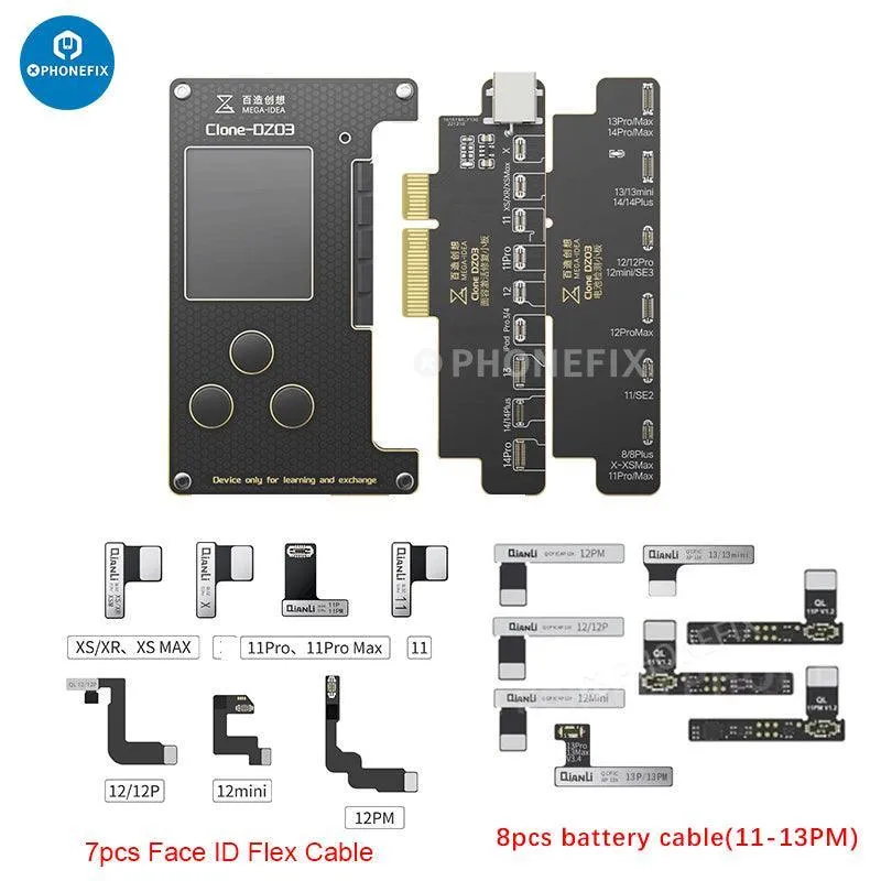 Instrument de réparation de matrice de points Clone DZ03 pour iPhone X-15 Pro Max