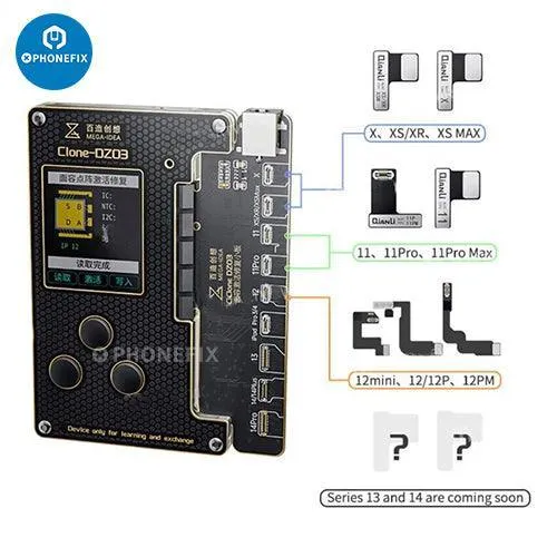 Instrument de réparation de matrice de points Clone DZ03 pour iPhone X-15 Pro Max