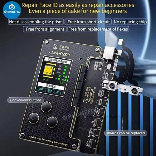 Instrument de réparation de matrice de points Clone DZ03 pour iPhone X-15 Pro Max