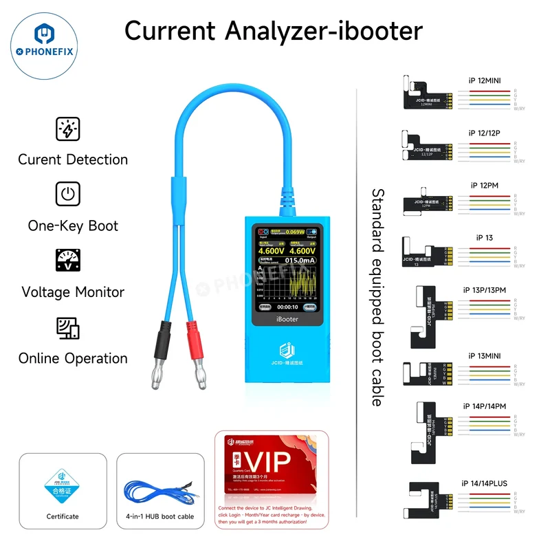 Analyseur de courant JCID iBooter pour iPhone 7-16