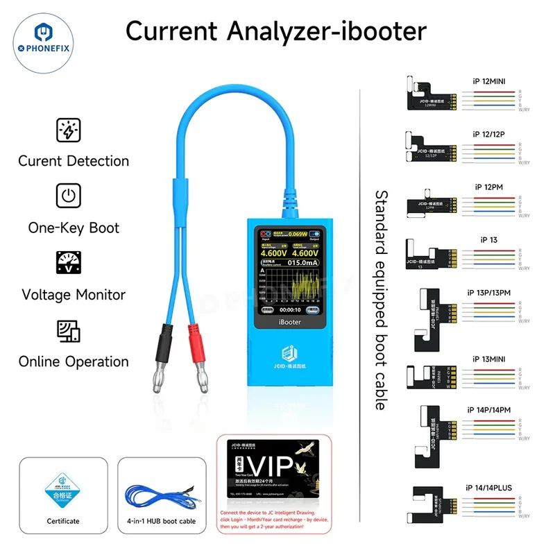 Analyseur de courant JCID iBooter pour iPhone 7-16