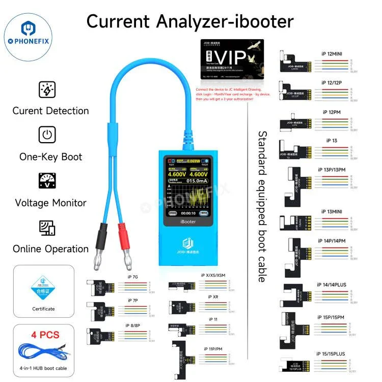 Analyseur de courant JCID iBooter pour iPhone 7-16