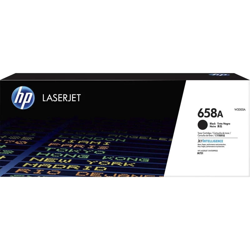 Cartouche de toner laser d'origine HP 658A (W2000A) - Noir - 1 de chaque W2000A