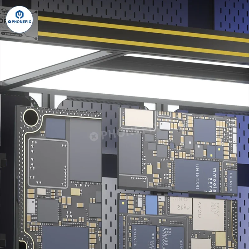 Établi de réparation de téléphones portables avec éclairage LED haute luminosité