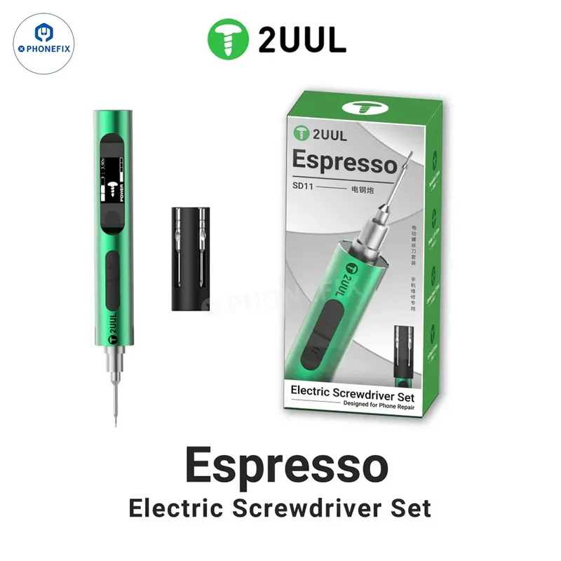 Tournevis électrique 2UUL SD11 Espresso, outil de démontage de téléphone
