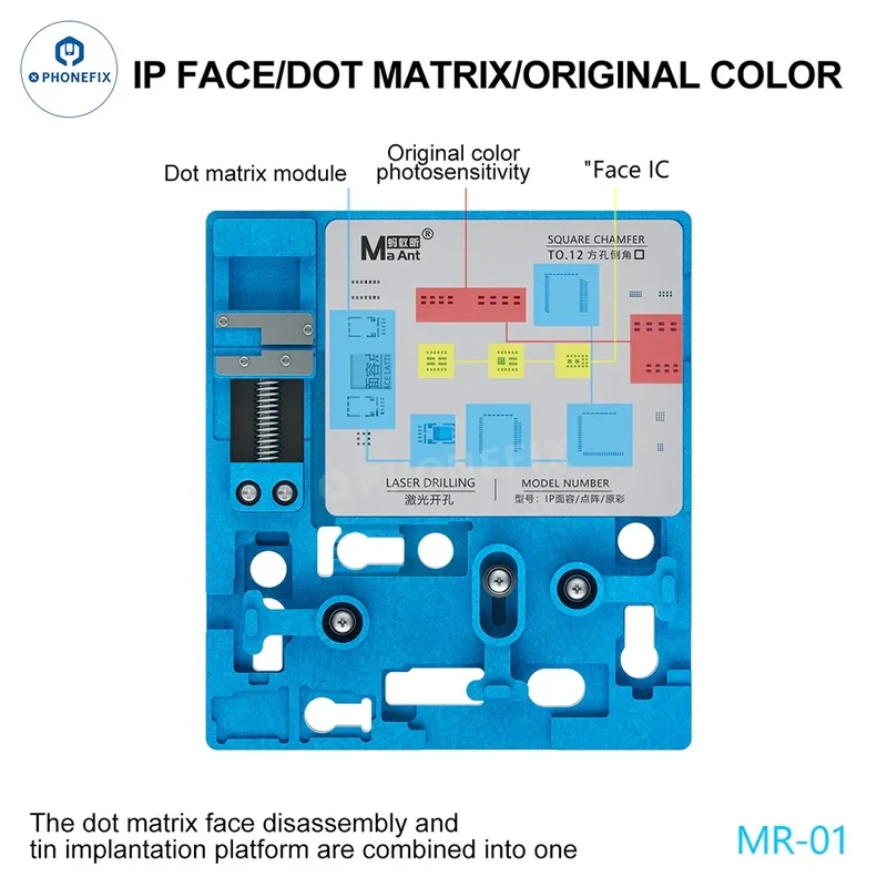 Dispositif de réparation de treillis d'identification faciale MaAnt MR-01 pour iPhone X-16 Pro Max
