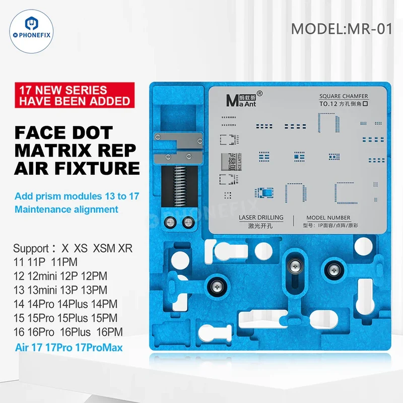 Dispositif de réparation de treillis d'identification faciale MaAnt MR-01 pour iPhone X-16 Pro Max