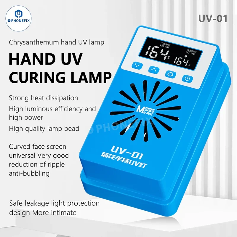 Ventilateur de refroidissement pour lampe de polymérisation UV MaAnt UV-01 MY-01 Dissipation thermique rapide