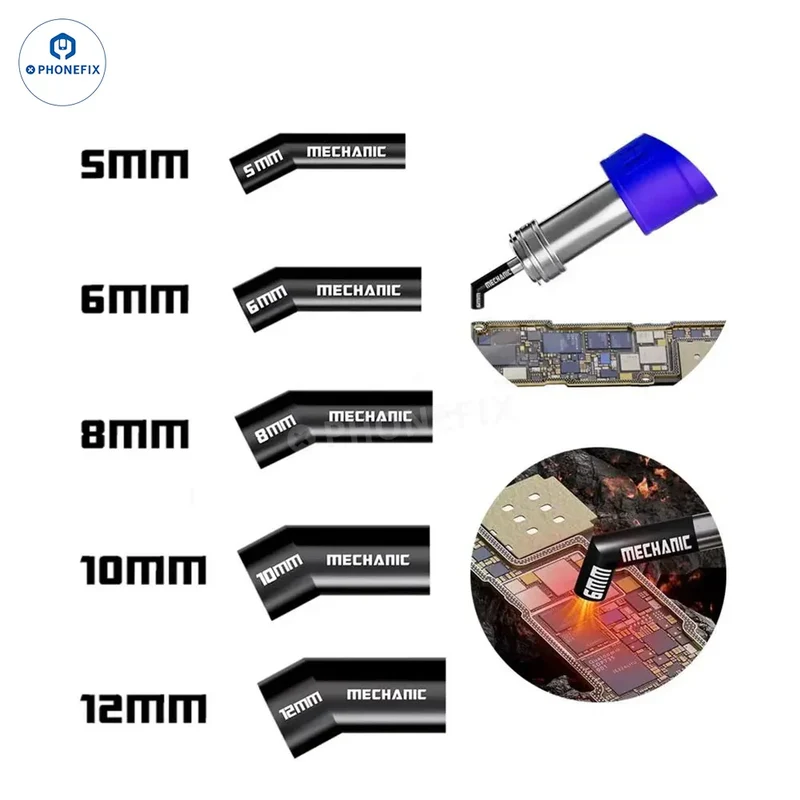 Buse de pistolet à air comprimé diagonale Mechanic 861 5 6 8 10 12 mm