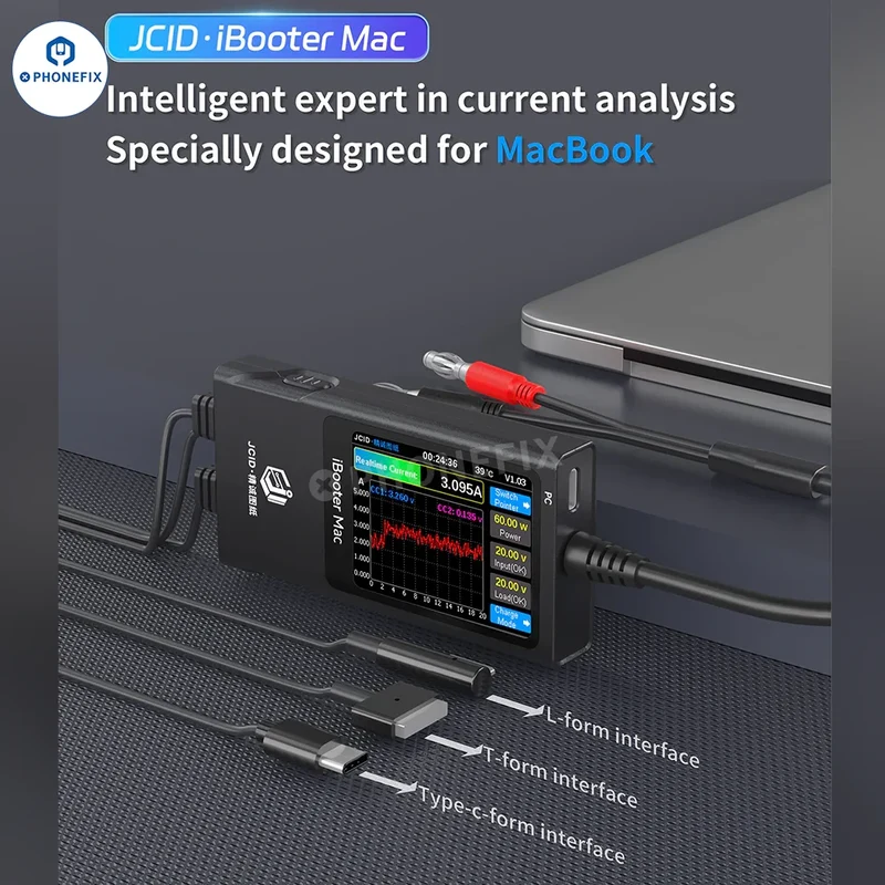 Analyseur de courant iBooter Mac JCID Drawing pour la réparation de MacBook