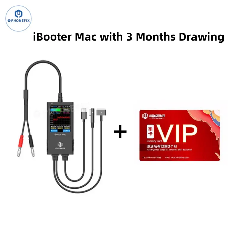 Analyseur de courant iBooter Mac JCID Drawing pour la réparation de MacBook