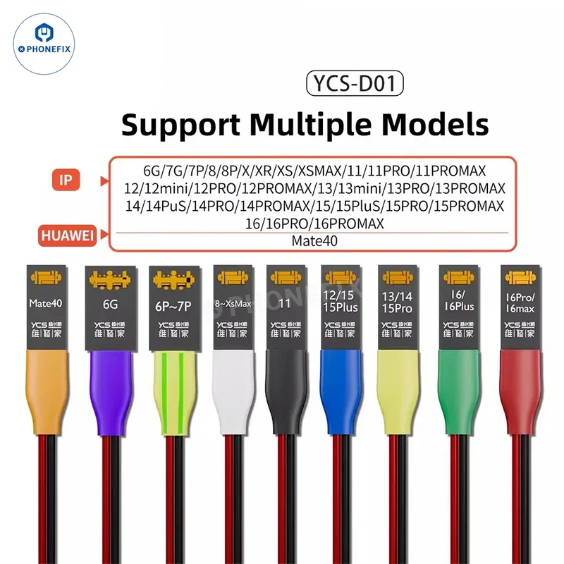 Câble d'alimentation YCS D01 D02 pour iPhone 6-16 Pro Max Android Huawei