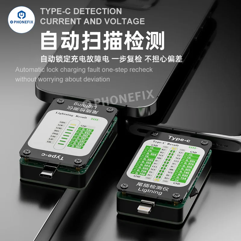 Testeur d'analyse de prise de queue QianLi iBridge A3 avec port Lightning Type-C