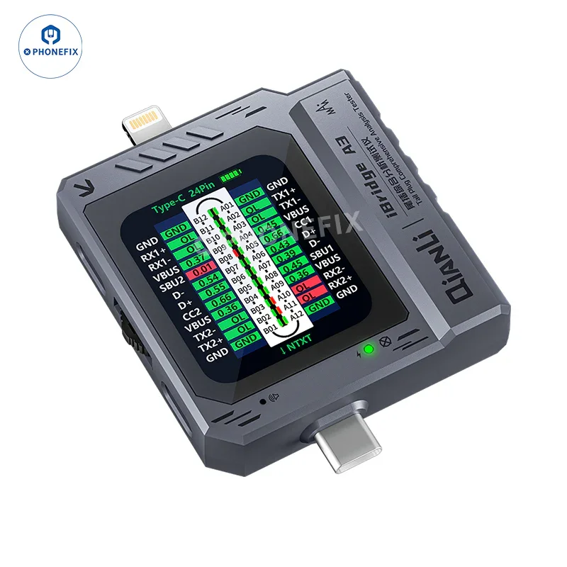 Testeur d'analyse de prise de queue QianLi iBridge A3 avec port Lightning Type-C