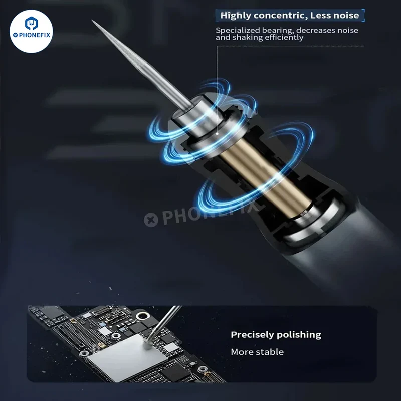 Stylo de polissage électrique YCS pour téléphone, PCB, CPU, écran, IC, outil de meulage