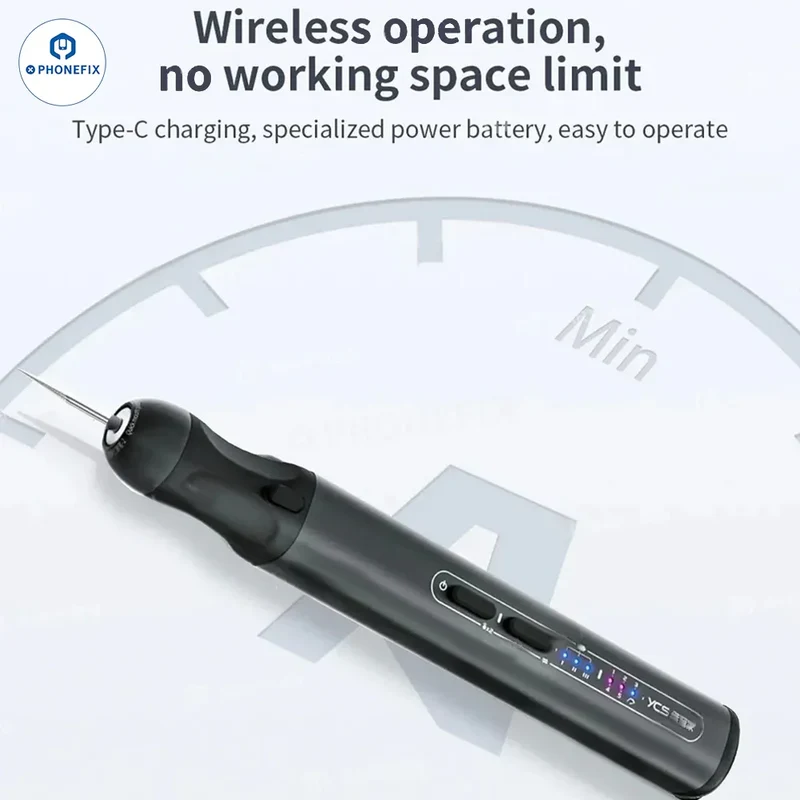 Stylo de polissage électrique YCS pour téléphone, PCB, CPU, écran, IC, outil de meulage