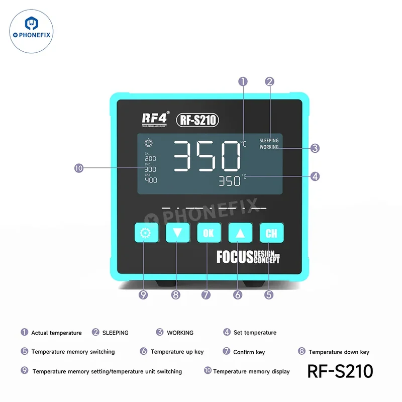 Station de soudage BGA intelligente RF4 RF-S110 RF-S210 RF-S310 RF-S510