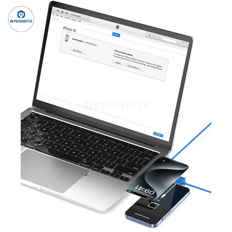 Câble de données double tête Lightning USB-C ISOFT IS-006 pour iPhone et iPad