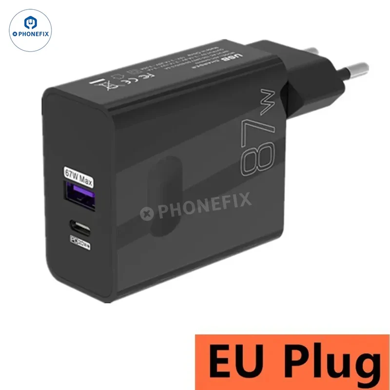Adaptateur double chargeur rapide USB ultra-rapide 87 W à protocole complet
