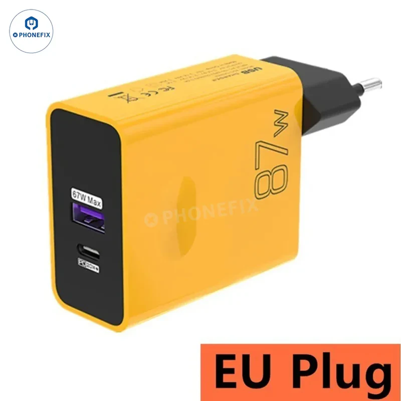 Adaptateur double chargeur rapide USB ultra-rapide 87 W à protocole complet