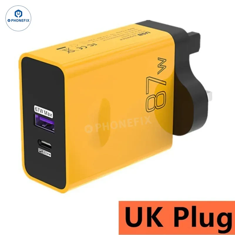 Adaptateur double chargeur rapide USB ultra-rapide 87 W à protocole complet