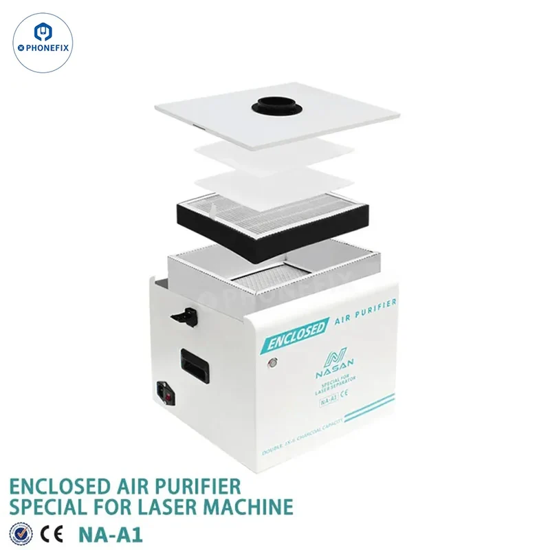 Purificateur d'air à extraction de fumée laser NASAN NA-A1 avec housse anti-poussière