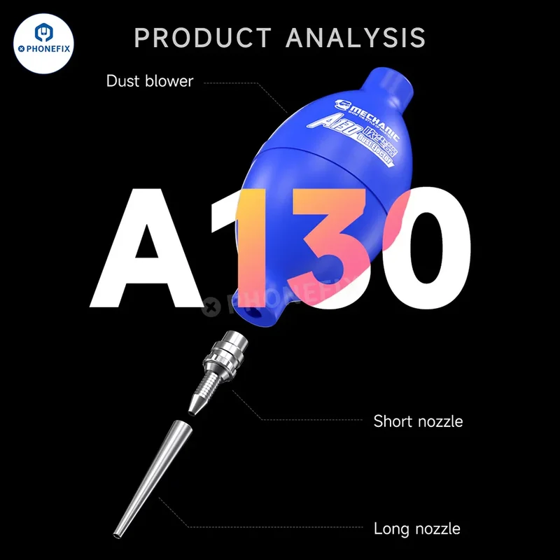 Boule de soufflage d'air en silicone pour nettoyeur de poussière A130 A120 B110
