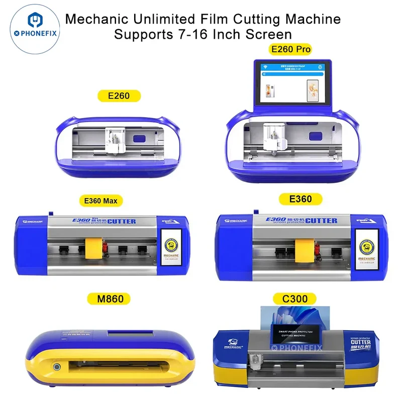 Machine de découpe de film Mechanic Unlimited compatible avec écran de 16 pouces