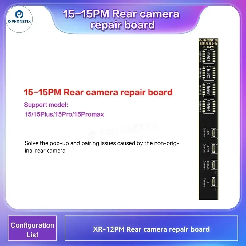 Puce de câble FPC de réparation laser LiDAR i2C pour iPhone 12-14 Pro Max