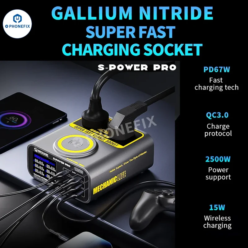 Chargeur sans fil à prise de charge ultra rapide Mechanic S-POWER PRO