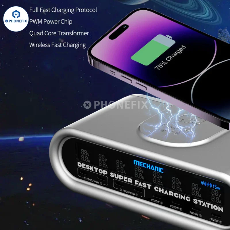 Station de charge Mechanic E-Power Chargeur sans fil ultra-rapide