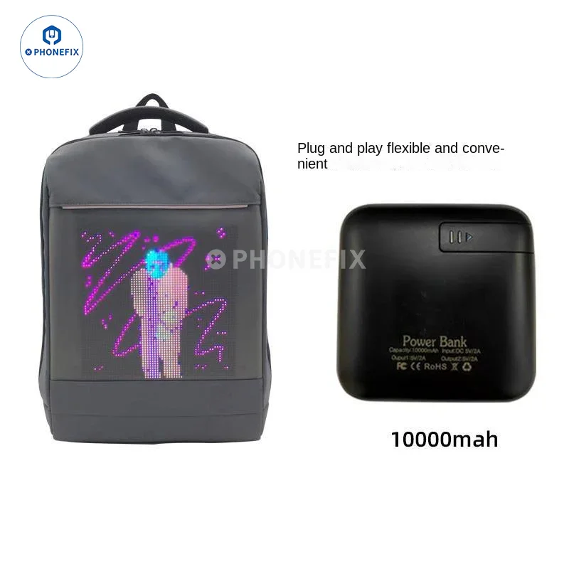 Sac à dos LED pour bricolage, publicité, entreprise, téléphone, ordinateur portable, réparation