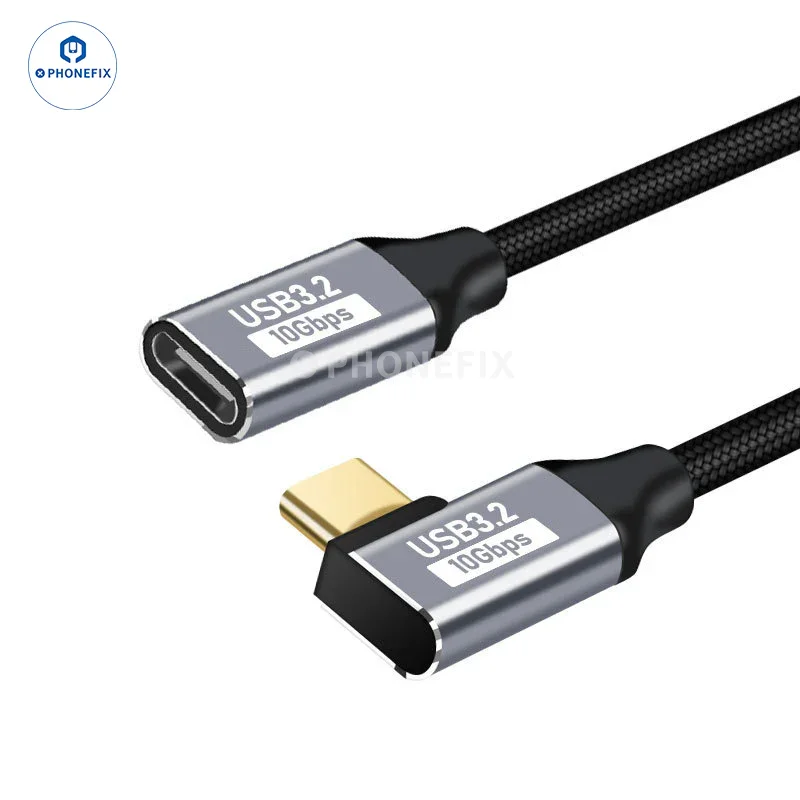 Câble d'extension numérique USB 3.1 Gen2 droit/coudé