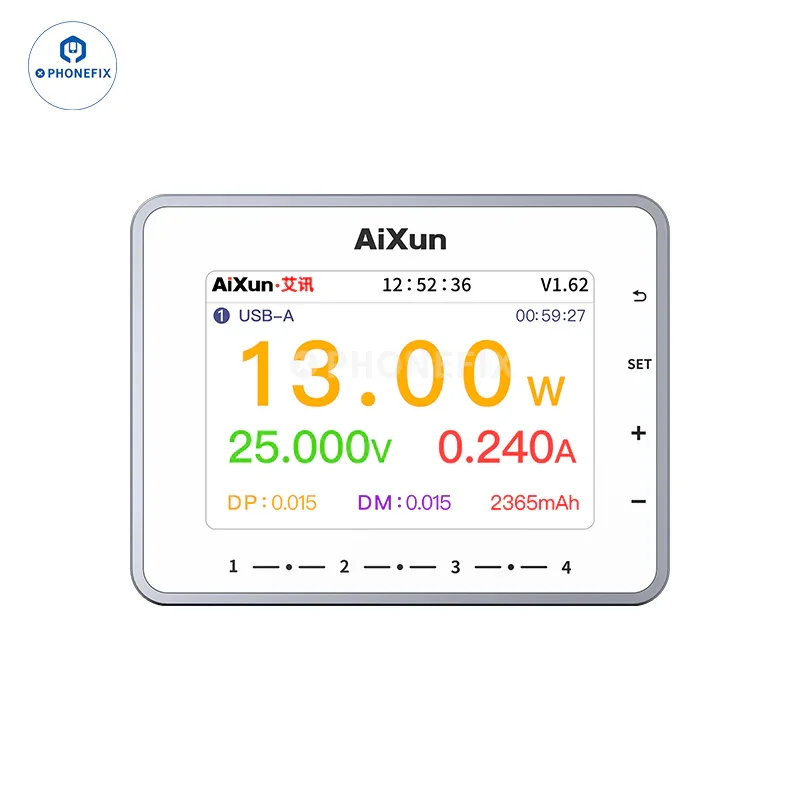 Chargeur rapide intelligent AiXun PF26, station de charge multicanal à 8 ports